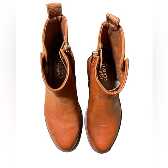 Franco Sarto Bealy Leather Ankle Boots sz 5 M - Picture 6 of 10